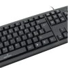 teclado perfect choice básico alámbrico usb color negro