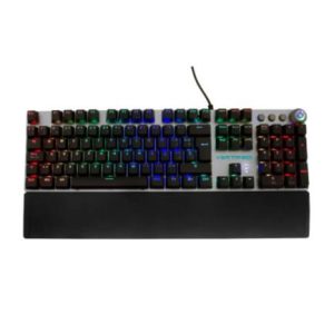 teclado vortred mecánico programable con descansa muñecas