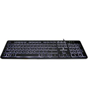 teclado perfect choice con iluminacion en teclas para oficina backlight