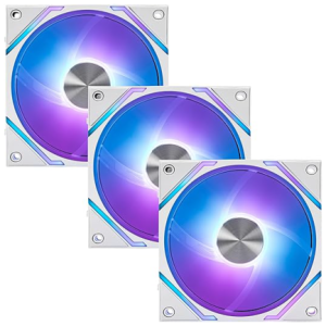 ventilador p/gabinete msi mpg ez120 argb white 3w argb conexion magnetica 3 fan 360mm blanco