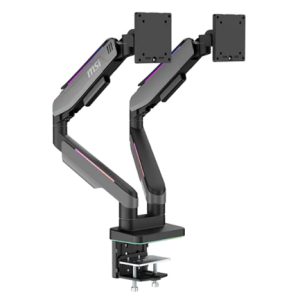 soporte para monitor msi mpg mt201dr doble monitor negro 17" a 35" máximo peso 20kg rgb