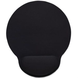 mouse pad manhattan tipo gel c/descansa muñecas color negro