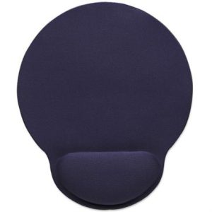 mouse pad manhattan tipo gel c/descansa muñecas color azul marino