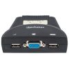 mini switch kvm manhattan 2 puertos usb 2:1 cables+audio color negro