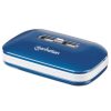 hub manhattan usb alta velocidad 2.0 alimentación dual 7 puertos color azul