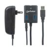 hub manhattan usb 3.0 súper velocidad 4 puertos color negro