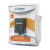 hub manhattan usb 3.0 súper velocidad 4 puertos color negro