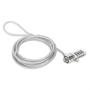 candado de seguridad manhattan antirrobo para laptop con ranura k slot combinación 4 dígitos
