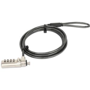 candado manhattan laptop nano combinacion 1.8mts gris