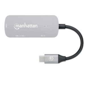docking manhattan usb c 3 ptos hdmi 4k@60hz usb c