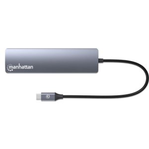 estacion docking manhattan usb c con lector de tarjetas