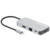 docking manhattan usb c 8 ptos hdmi usb c pd/2xusbv3.2/usbv2.0 red sd/micro sdd