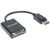 adaptador manhattan displayport m a vga h 15cm activo color negro