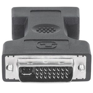 adaptador manhattan dvi a&d hd15h 29m color negro