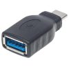 adaptador manhattan usb c 3.1 gen 1 super velocidad cm/ah 5 gbps color negro