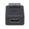 adaptador manhattan usb c a 2.0 color negro