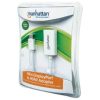 adaptador manhattan mini displayport a hdmi color blanco