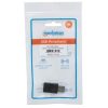 adaptador manhattan usb a a usb c súper velocidad color negro