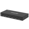 adaptador manhattan video splitter hdmi 4k a 60hz 4 puertos color negro