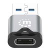 adaptador usb c v3.2 gen1 am ch 5gbps 3a aluminio gris espacial/negro