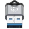 adaptador usb c v3.2 gen1 am ch 5gbps 3a aluminio gris espacial/negro