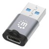 adaptador usb c v3.2 gen1 am ch 5gbps 3a aluminio gris espacial/negro