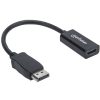 adaptador manhattan displayport m a hdmi h cable 15cm 1080p