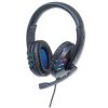 audífonos manhattan gaming micrófono usb color negro