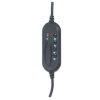 audífonos manhattan gaming micrófono usb color negro