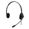 audífonos manhattan estéreo microfóno ajustable usb color negro