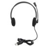 audífonos manhattan estéreo microfóno ajustable usb color negro