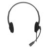 audífonos manhattan estéreo microfóno ajustable usb color negro