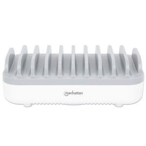 estacion de carga manhattan usb c/usb a 10 disp 120w