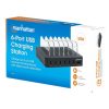 estación de carga manhattan usb a 6 dispositivos 50w