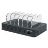 estación de carga manhattan usb a 6 dispositivos 50w