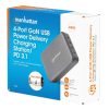estación de carga usb c manhattan 4 puertos usb c pd 240w