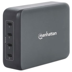 estación de carga usb c manhattan 4 puertos usb c pd 240w