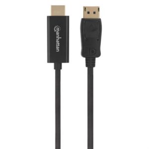 cable manhattan displayport/hdmi m m 1080p1.8m color negro