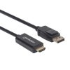 cable manhattan displayport/hdmi m m 1080p3m color negro