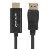 cable manhattan displayport/hdmi m m 1080p3m color negro