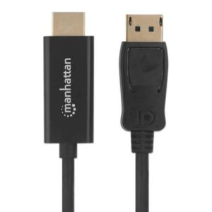 cable manhattan displayport/hdmi m m 1080p3m color negro