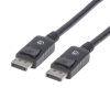 cable manhattan displayport m m blindado 1m color negro