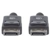 cable manhattan displayport m m blindado 1m color negro