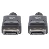 cable manhattan displayport m m blindado 2m color negro