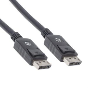 cable manhattan displayport m m blindado 2m color negro