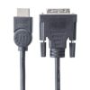 cable manhattan para monitor hdmi/dvi d m m1.8m color negro