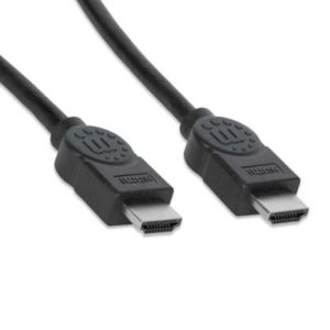 cable manhattan hdmi m m alta velocidad blindado 1m color negro
