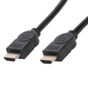 cable manhattan hdmi 2.1 8k m m ultra alta velocidad 2m color negro