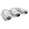 cable y manhattan vga monitor hd15(2) 15cm color blanco