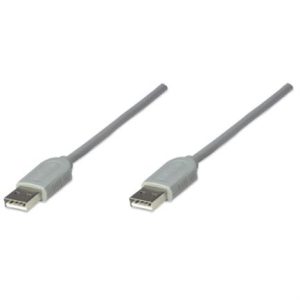 cable manhattan usb a a 1.8m color gris